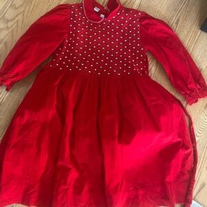 Beautiful girls size 10 smock corduroy dress